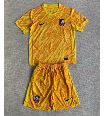 Forenede Stater Målmand Hjemmebanesæt Børn Copa America 2024 Kort ærmer (+ korte bukser)